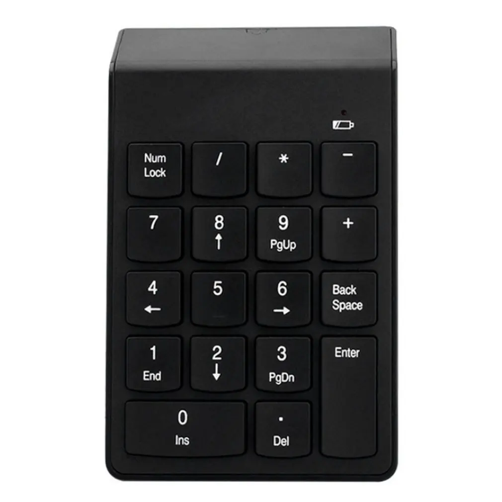 

Mini Portable 2.4G Wireless Numeric Keypad Numeric Keyboard 18 Keys Number Pad Financial Accounting Keypad with USB Receiver