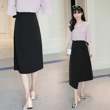 

F624 2019 new autumn winter women fashion casual sexy Skirt long skirt