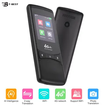 

Smart Instant Language Translator Device with 2.4 Inch Touchscreen 75 Languages Real Time Two-Way Voice Translation Support WiFi