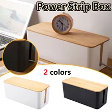 Boîte de rangement de câble, boîte de rangement de câble multifonctionnel, pratique à domicile, boîte de rangement de prise de courant 1pc chargeur, organisateur de ligne réseau