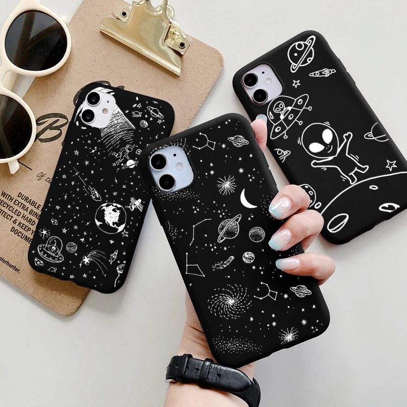 Stars Moon Astronaut Alien Case Per Huawei P30 P20 Mate 20 Pro P40 Lite E P Smart 2021 2019 Y8P Y7P Y6 Y7 Y9 Prime Phone Cover