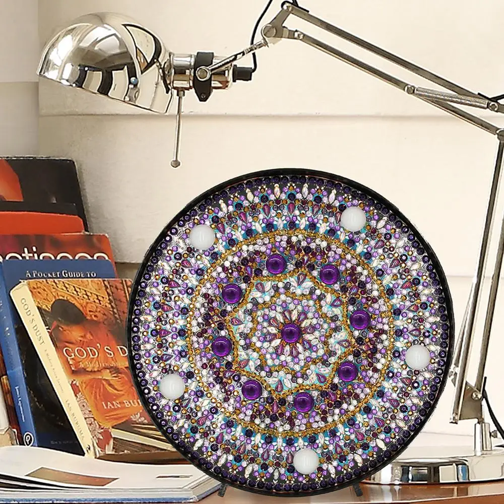 Алмазная живопись сделай сам светодиодный светильник вышивка алмазная