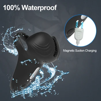 3 in 1 Vibrator Penis Perineum Sex Toys for Men Silicone Cock Rings Testicle Trainer Scrotum Stimulator Massager Cockring 5