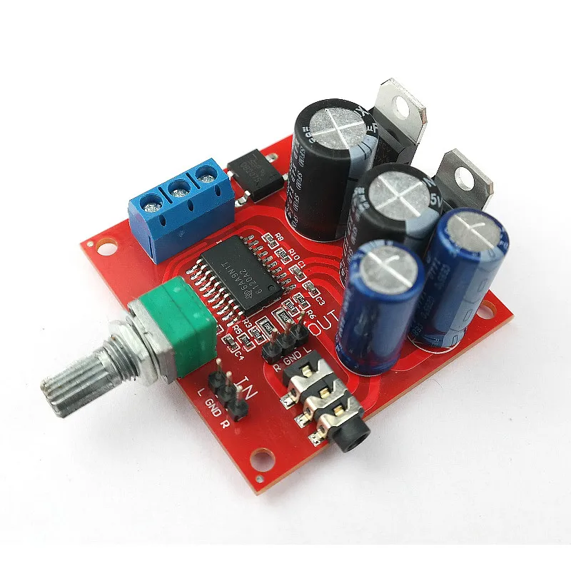 SOTAMIA TPA6120 Headphone Amplifier Board Hifi Earphone Amplifier With Volume Tone Adjustment Dual AC12 15V
