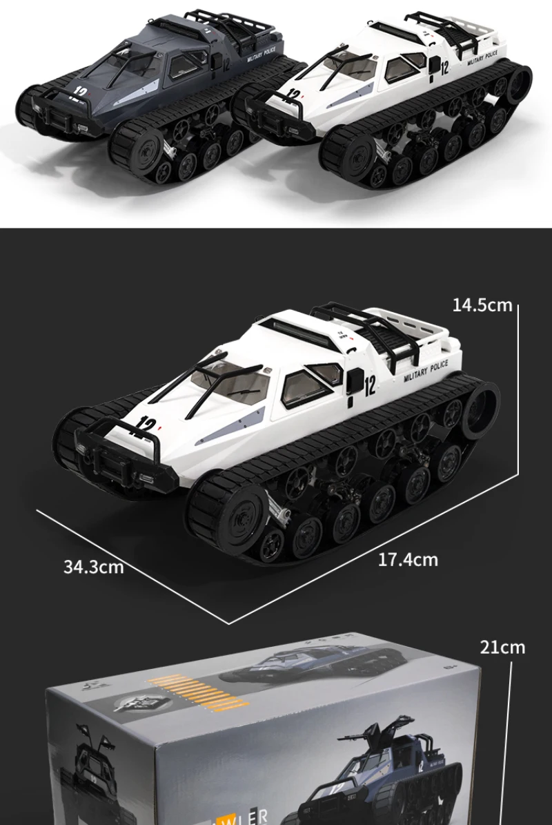 Радиоуправляемый автомобиль 4WD RC Танк 1:12 высокоскоростной Дрифтерный Танк 2,4G автомобиль с дистанционным управлением вращение на 360 ° грубая зуб пила радиоуправляемая гусеничная колесница Танк автомобиль