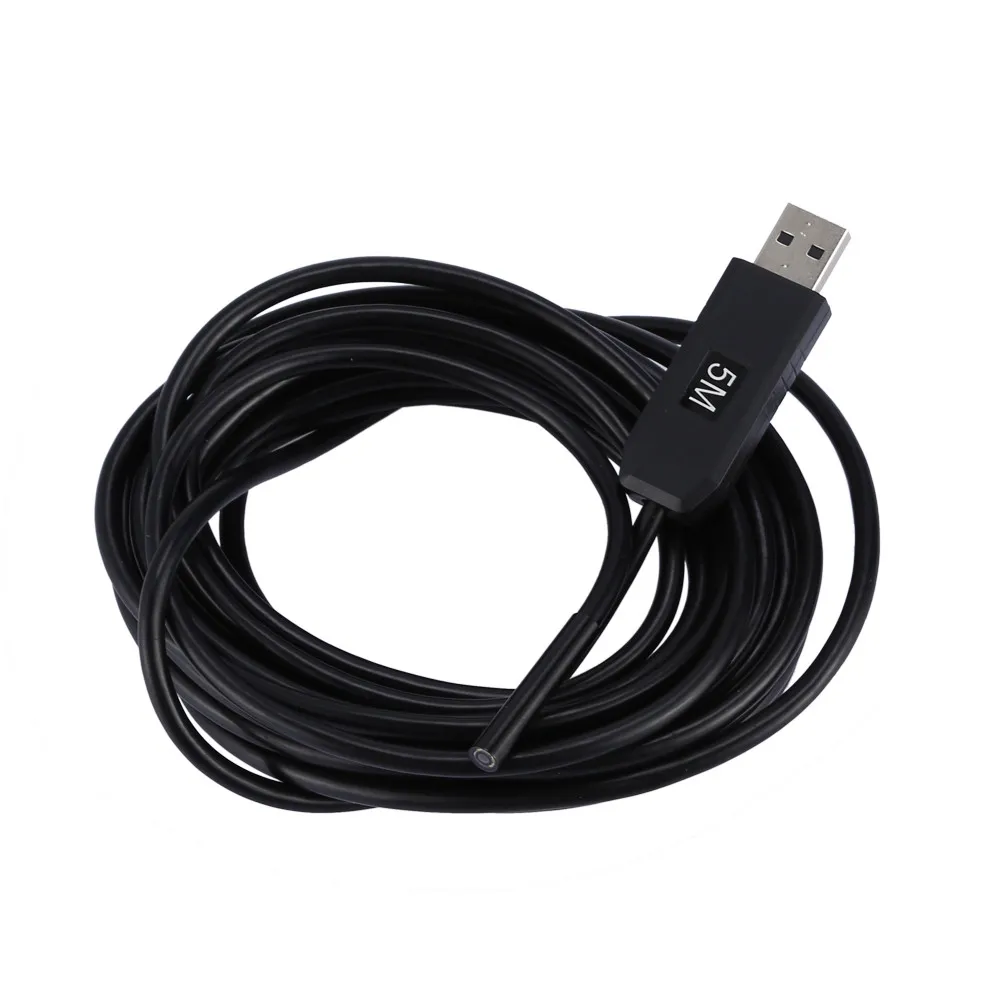Endoscope 5m 5.5mm Lens USB Android Endoscope Camera Inspection Endoscope Led Light Waterproof Phone PC Borescope#3