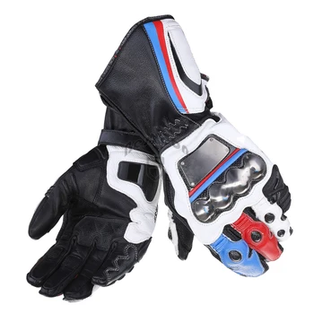 

2020 New 100% Genuine Leather GS Full Metal Motorcycle Gloves Racing Long Gloves Driving GP PRO Motorbike Cowhide Gloves