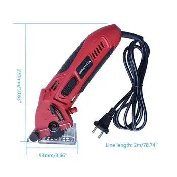 

400W 3400RPM Electric Mini Hand Held Circular Saw Wood PVC Tube Cutting Machine B85C