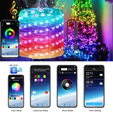 

LED String Light Christmas Tree Decor Bluetooth 16+ Lighting Modes Fairy Lights Wedding Home Decor Holiday Light IP44 Waterproof
