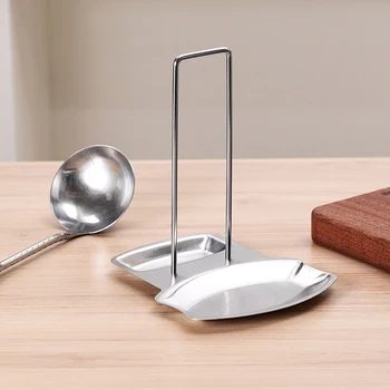 

Spoon Rest and Pot Lid Holder Stainless Steel Rack Shelf Stand Holder Utensil Rest Organizer Kitchen Tool HUG-Deals