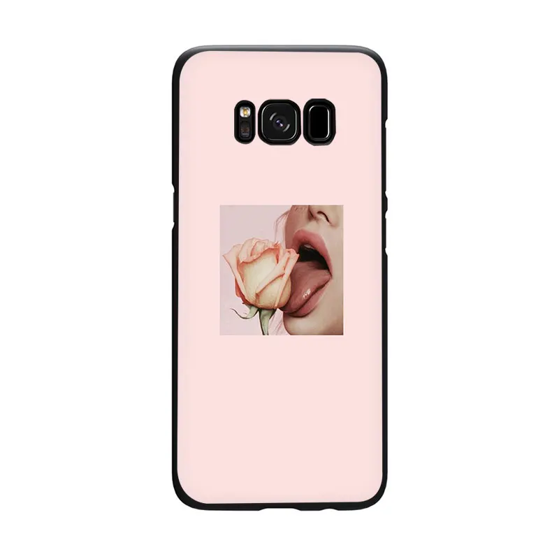 B11 EWAU модные billie eilish логотип силиконовый чехол для телефона для samsung S6 S7 край S8 S9 S10 Note 8, 9, 10, плюс S10e M10 M20 M30 M40 - Цвет: B11