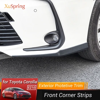 

Car Front Corner Protective Garnish Trim Strips Sticker Cover Car-styling for Toyota Corolla 2019 2020 2021 E210 12th