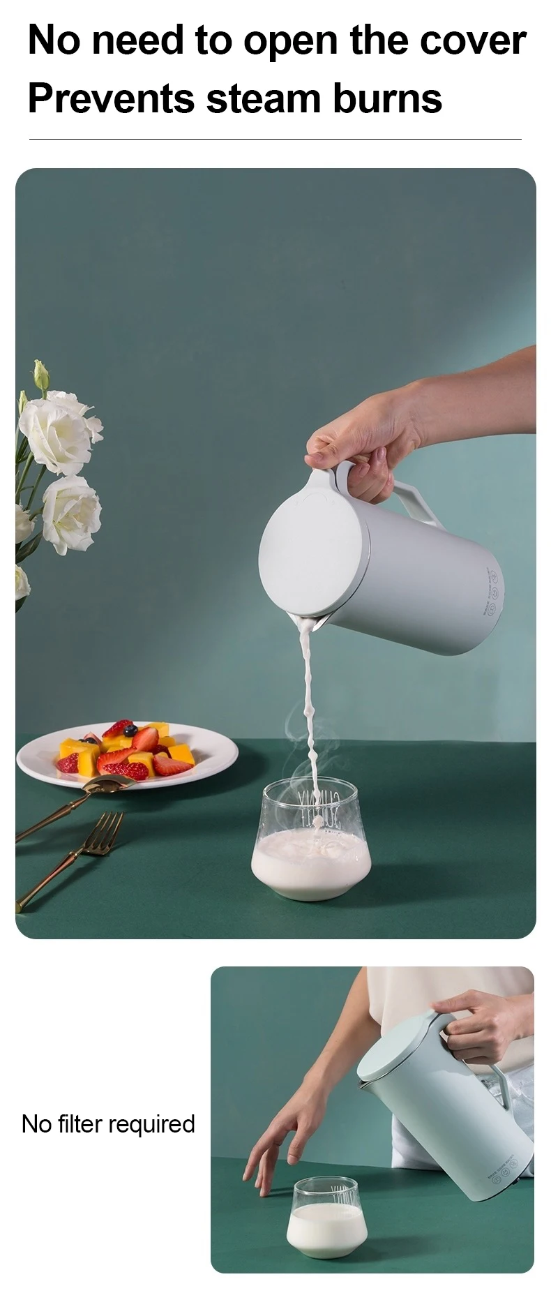 110v/220v Soymilk Machine Mini Soy Milk Maker Soyabean Milk Electric