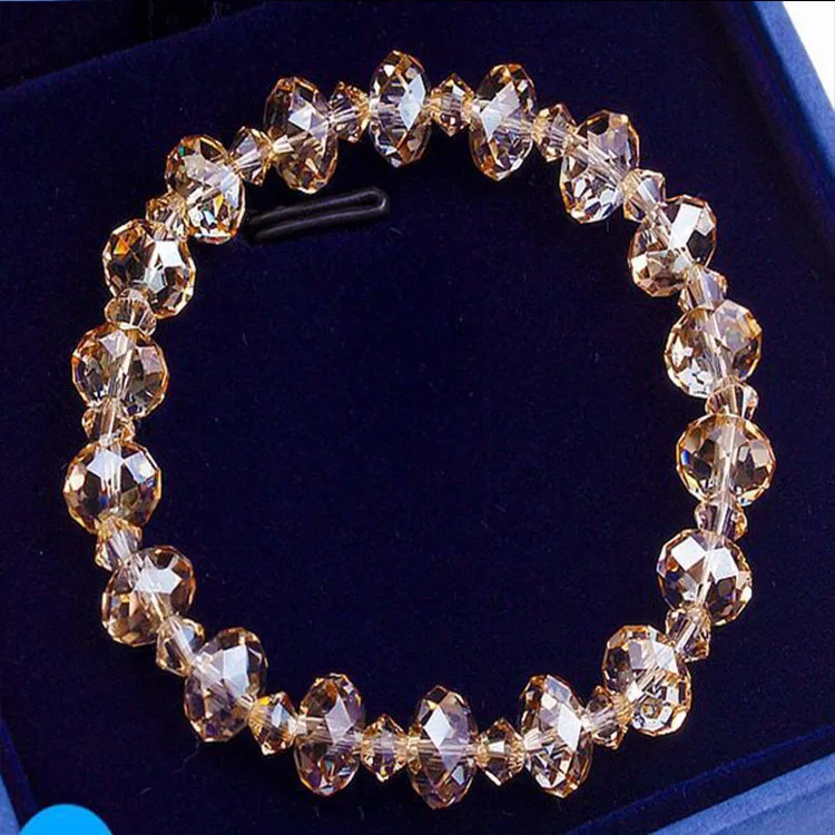 Crystal Beaded Bracelets For Women New Fashion Sweet Temperament Handwork Bracelets&Bangles Charms Jewelry Making beaded bracelet stone bead bracelet crystal bracelet crystal quartz bracelet
