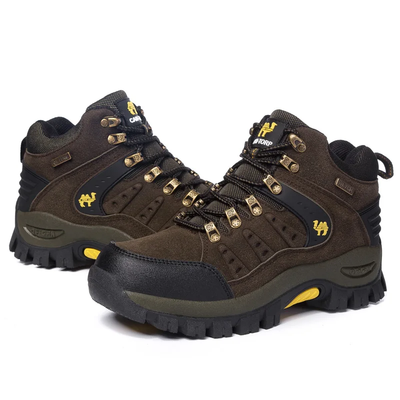 Goedkoop 2019 Koppels Outdoor Mountain Desert Klimmen schoenen. Mannen Vrouwen Enkel Wandelen Laarzen, Plus Size Fashion Klassieke Trekking Schoenen
