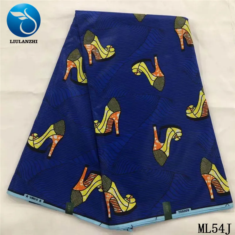 Воск liulanzhi ткани настоящий Африканский Воск принты фабрика лидер продаж настоящая вощеная ткань Анкара для платья 6 ярдов ML54J01-ML54J26