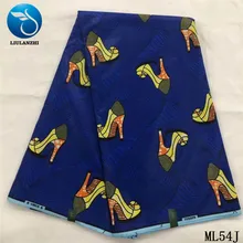 Воск liulanzhi ткани настоящий Африканский Воск принты фабрика лидер продаж настоящая вощеная ткань Анкара для платья 6 ярдов ML54J01-ML54J26