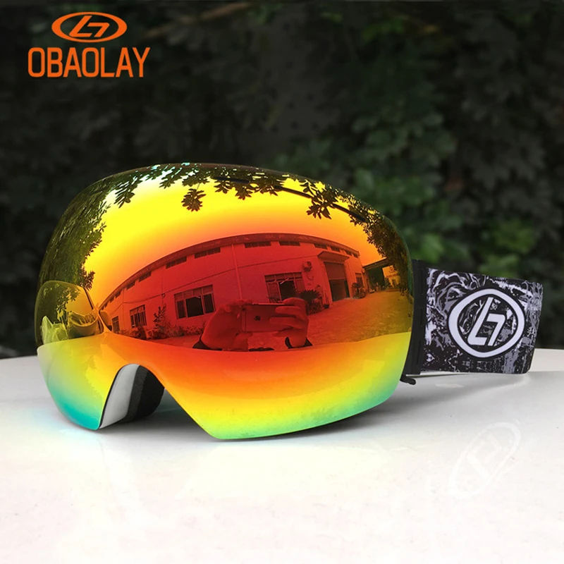 Snowboard & óculos de esqui com caixa
