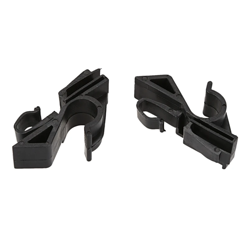 beler 2pcs Rear Parcel Shelf Tray Strap String Fixed Clips Clamps 
