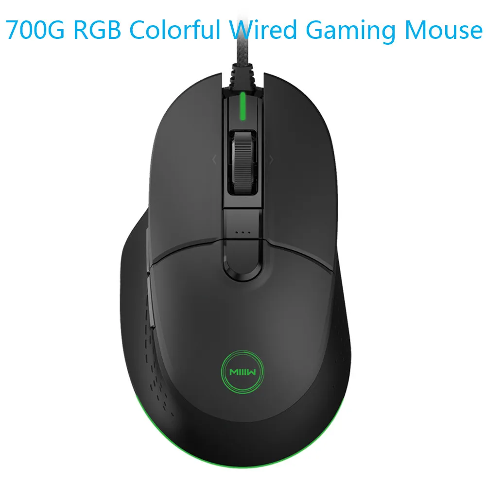 700G RGB Mouse Горячая Xiaomi MIIIW 600K Механическая игровая клавиатура с подсветкой 104 ключ Kailh красный переключатель 6 Режим Подсветка USB Проводная клавиатура для геймера - Цвет: 700G RGB Mouse