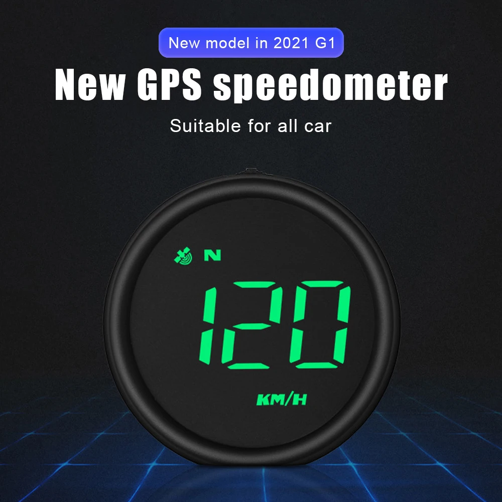 MPH Outdoor off-road Guide Smart Gadgets GPS Car Head Up Display HUD Digital Gauges Overspeed Alarm Speedometer