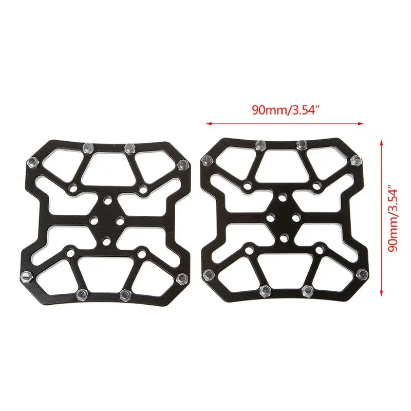 2pcs Bicycle Pedal Aluminum Alloy Flat Platform Adapter Conversion Universal Compatible MTB Road Bike Parts Accessories