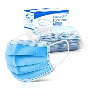 

1/50pcs Face Mouth Anti Dust Disposable Mask Protect 3 Layers Filter Dustproof Earloop Non Woven Mouth Mask 12-24 hours Shipping