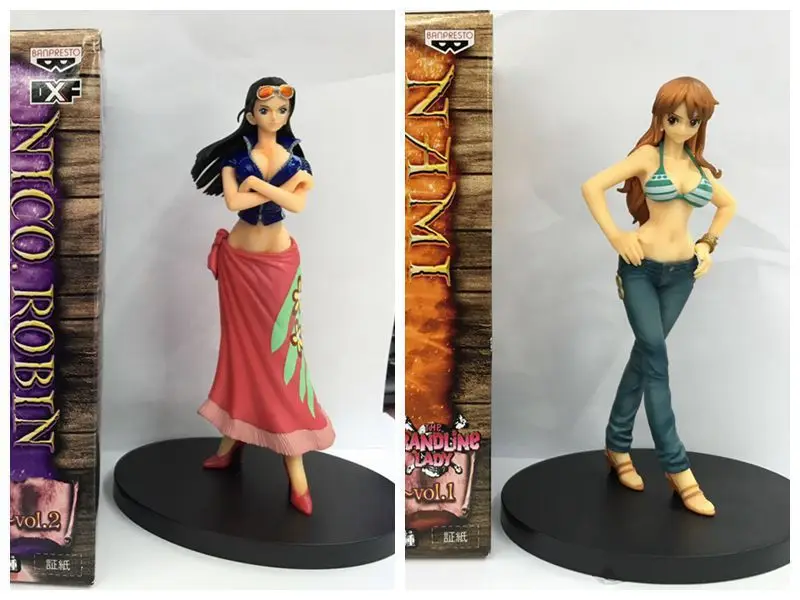 

Anime One Piece DXF Group Vertical Type Robin Nami Swimwear Boxed Garage Kit