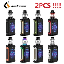 2 шт. Geekvape Aegis X 200 Вт Vape комплект с 2,4 oled-экраном и как 2,0 чипсет работает от двух 18650 батарей вейп набор VS Aegis Solo
