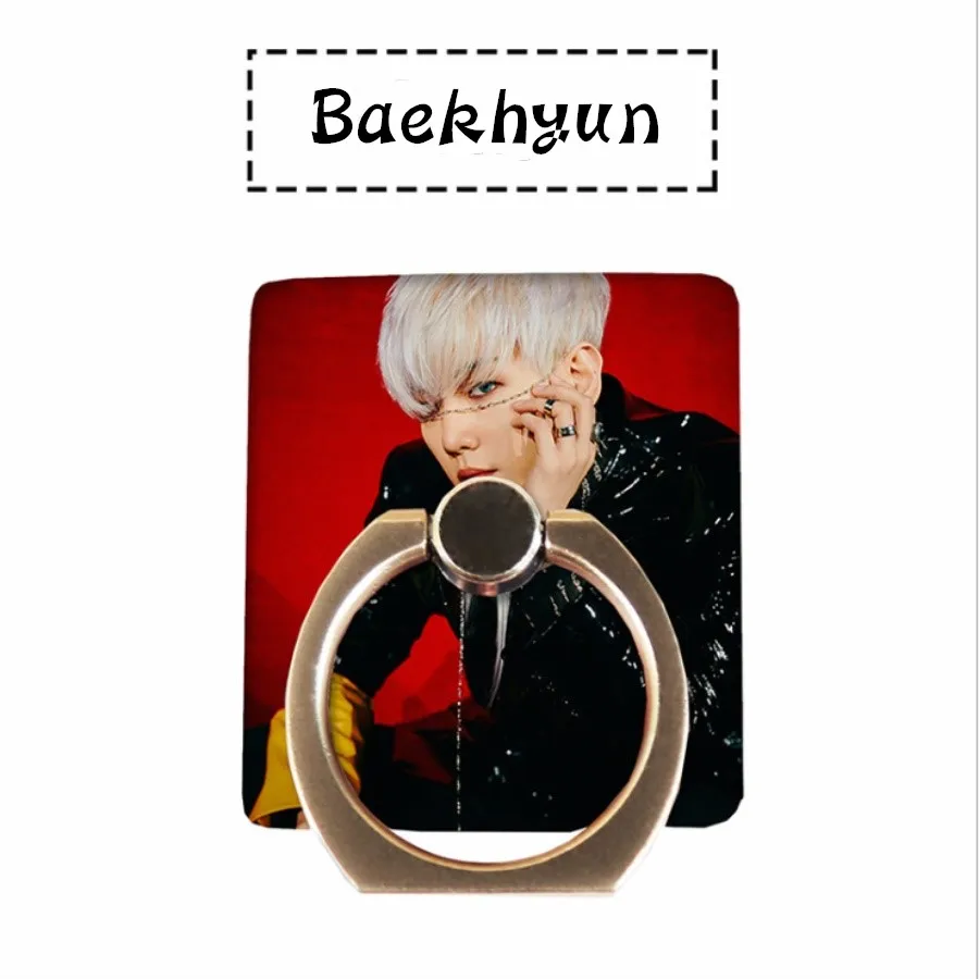 Kpop EXO Obsession Universal Phone Stand Holder Kai Chen 360 Degree Adjustable Finger Ring Grip - Цвет: Baekhyun