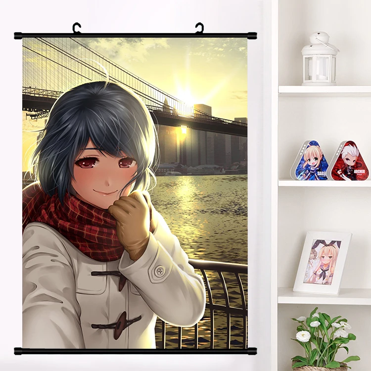 P Аниме домашний Na Kanojo домашняя девушка Rui Tachibana Настенная картина плакат свиток холст живопись настенные подвесные плакаты подарки - Цвет: P