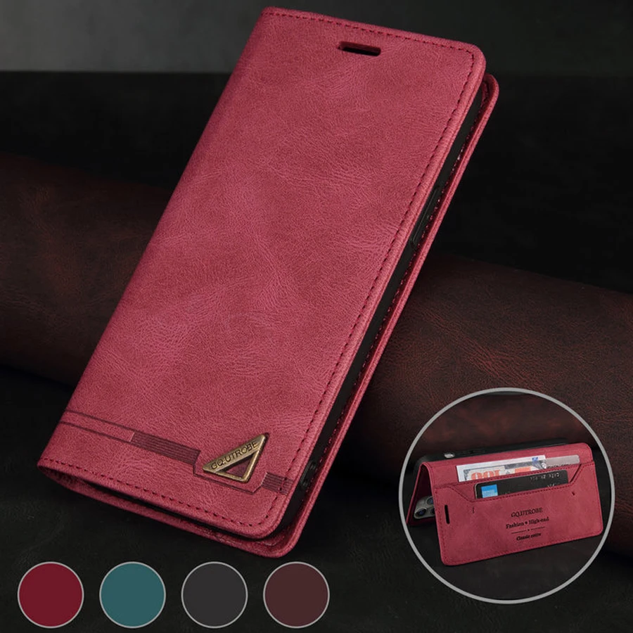 RFID Blocking Leather Wallet Magnetic Case for Samsung Galaxy M32 5G 2021 Flip Shell M 32 SM-M326B Cover | Мобильные телефоны и