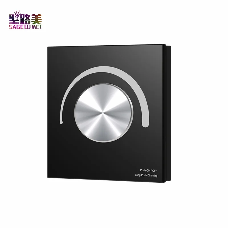 T11 K T12 K T13 K Ac100 240v Glass Wall Mounted Rotary Knob Panel Controller Ac Input Dmx 512 And Rf 2 4g Signal Output For Tape Rgb Controlers Aliexpress