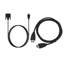 1 шт. HDMI к DVI-D видео кабель адаптер HDMI Мужской к DVI Мужской кабель HDMI-DVI 1080P для ЖК-и светодиодный мониторов с высоким разрешением