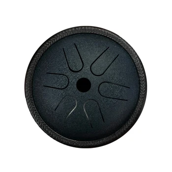 

5.5inch Early Learning Mini Music Education Home Portable Birthday Gift Party Steel Tongue Drum Musical Instrument Lightweight