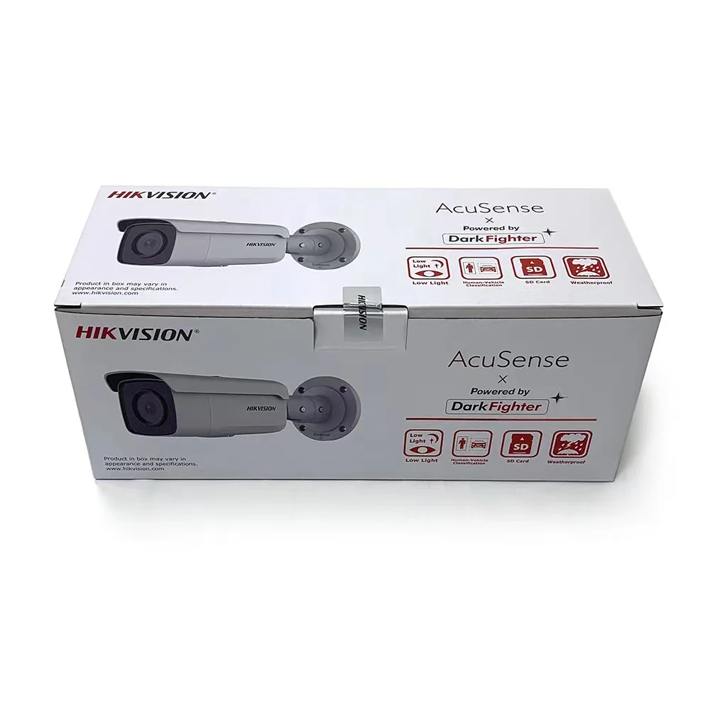 HIKVISION DS-2CD2T46G2-4I 4MP AcuSense фиксированная цилиндрическая сетевая камера DarkFighter