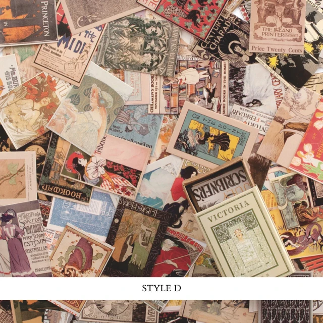 Mr.paper 100pcs/box Vintage Story Kraft Paper Scrapbooking/Card Making/Journaling Project DIY Diary Decoration LOMO Cards D