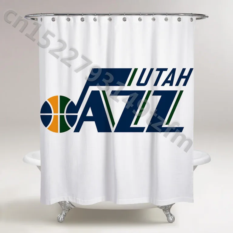 photo color Водонепроницаемый занавеска для душа s UTAH JAZZ логотип занавеска для душа печать полиэстер ткань занавеска для ванной комнаты с 12 крючками - Цвет: photo color