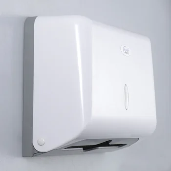 

Wall-mounted Bathroom Tissue Box Paper Tissue Container Paper Towel Dispenser Tissue Box Holder(White)