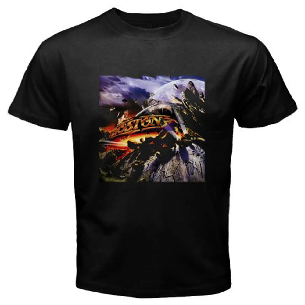 New BOSTON Rock Band Legend *Walk on Brad Delp Men's Black T-Shirt Size S-2XL Summer Short Sleeves Cotton Fashiont T Shirt | Мужская