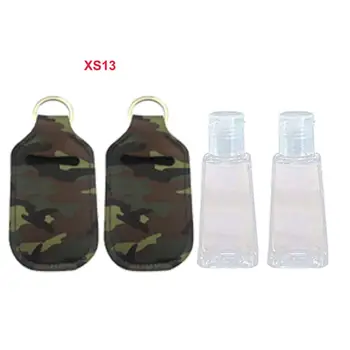 

Hand Sanitizer Keychain Holder Travel Bottle Refillable Containers 30ml Flip Cap Reusable Bottles with Keychain Carrier