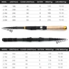 1.8m 2.1m 2.4m 2.7m 3.0m Carbon Fiber Telescopic Fishing Rod Portable Spinning Rod and Spinning Reels Multifunction set ► Photo 3/6