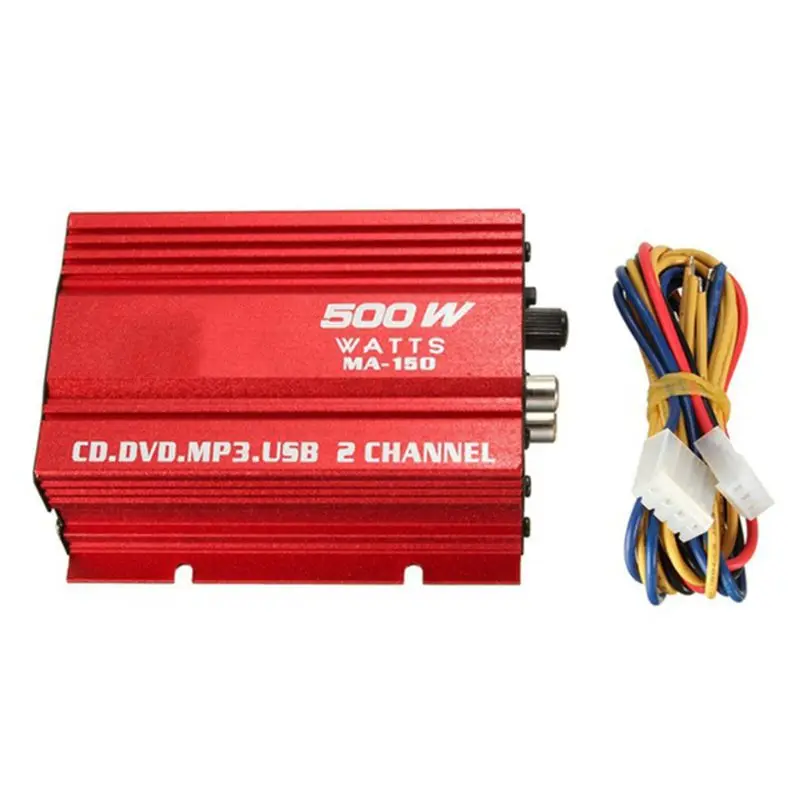 

Mini Hi-Fi 18W 2 Channel Stereo Audio Amplifier For Car Auto Motorcycle