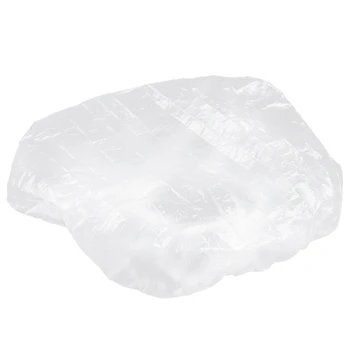 

10pcs DISPOSABLE POLYTHENE HAIR BATH SHOWER CAPS TRAVEL DIY