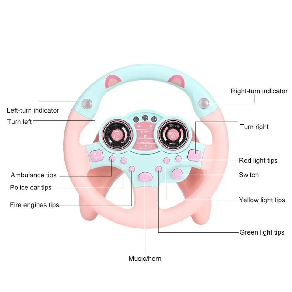 clip on steering wheel for stroller