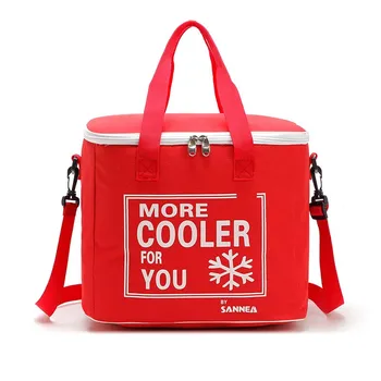 

Lunch Bag Cooler Zipper Oxford Cloth Storage Outdoor Practical Picnic Fashion Aluminum Foil Carry 20L With Handles