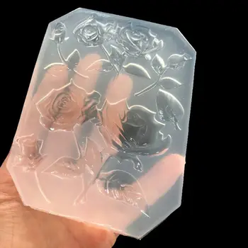 

Rose Flower Maple Leaves Cake Decor Resin Pendant Silicone Molds Jewelry Tools