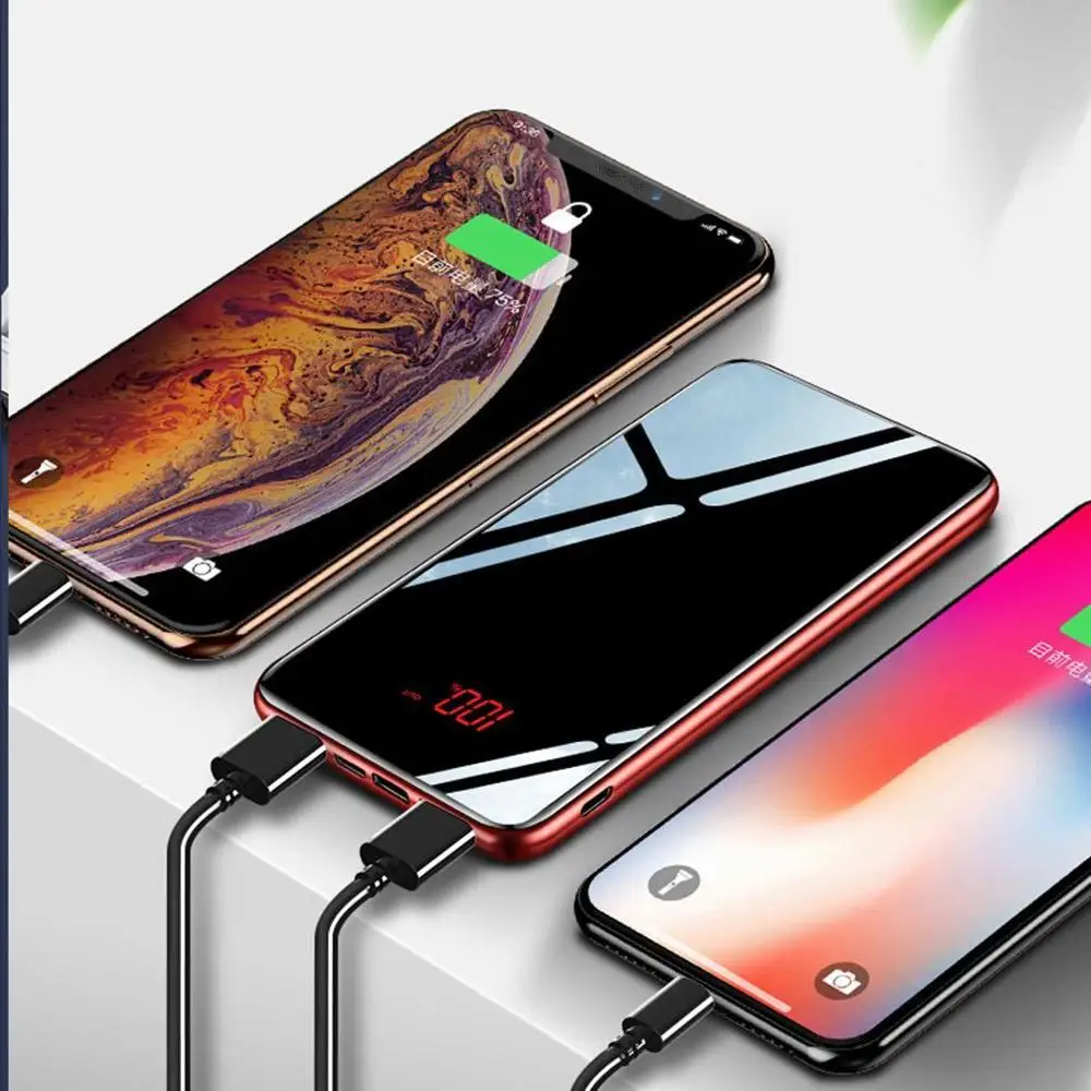 

Quick 30000mah Power Bank External Battery PoverBank USB Powerbank Portable Mobile phone Charger For Xiaomi iphone Huawei