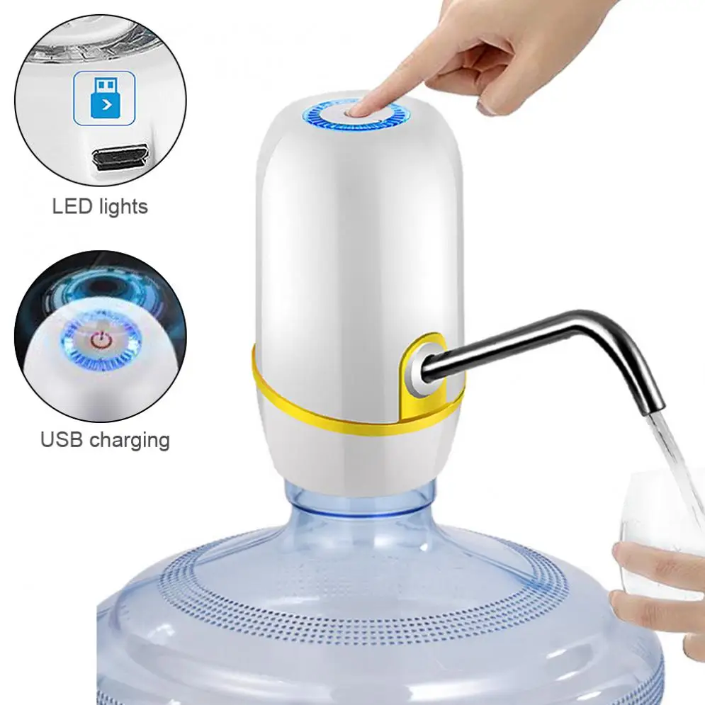 Interruptor dispensador Universal de la Bomba de Agua de Botella de galón Carga por USB Bomba de Agua Potable automática Agua eléctrica portátil Sunix Bomba de Botella de Agua 