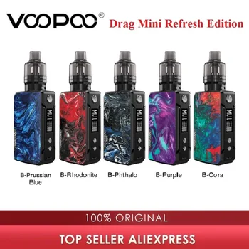 

Original VOOPOO Drag Mini 117W TC Kit Refresh Edition With 4.5ml PNP Tank & 4400mAh Battery Fit PnP Coils Vape kit VS Drag X / 2